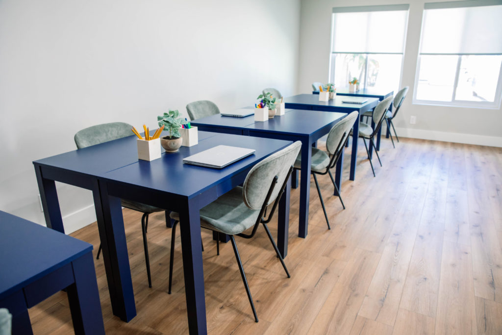 The Arrow House Classroom tables