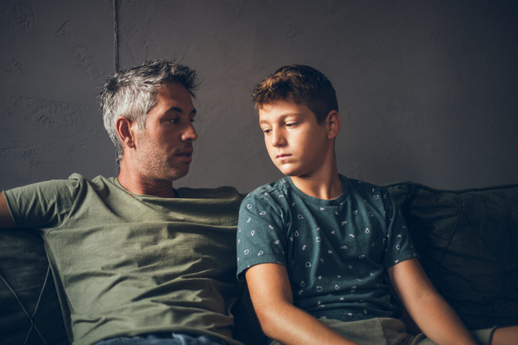 parent looking for signs of addiction in teens